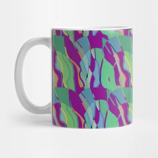 Contemporary Retro Abstract Purple Surface Pattern - Hall of Mirrors Mug